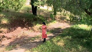 Madelyn marie and natasha marley in a hot outdoor threesome