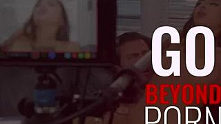 Eden Ivy's shaved pussy gets pounded in doggystyle and cowgirl positions