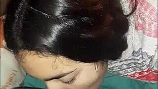 Petite Teen Sucks Monster Cock in Horny Video