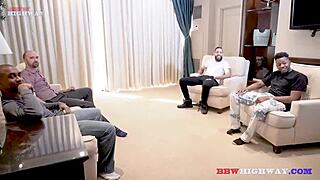 Bbw Latina Rides 4 Dicks In Gangbang Climax!