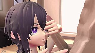 La crisis de oro fucks kogamera intensely in bed with missionary and blowjob