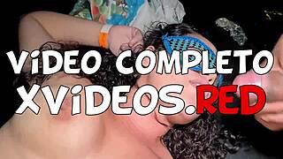 Husband lets wife get interracial blowjob at swing party