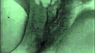 vintage granny reveals hairy fanny in retro seduction scene