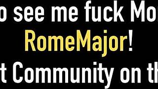 King rome pounds thick chick mocha with mega dick in intense menage