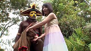 Black cock vs asian pussy in intense showdown 😏