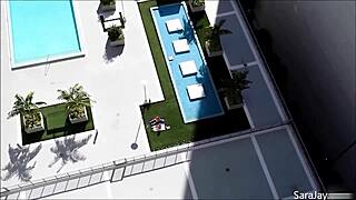 Curvy Sara Jay Teases with Solo Toy Play