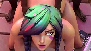 Splatterella Gets Blacked Hard in Wild 3D Action! 🔥