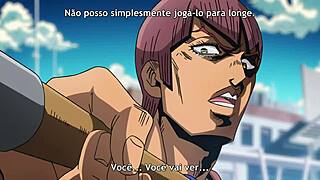 jojo's bizarre adventure golden wind ep 1 with hentai twists?