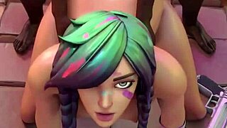 Splatterella Gets Blacked Hard in Wild 3D Action! 🔥