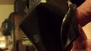 i got caught jerking off with those stripper shoes on.