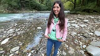 a walk in the forest ended with fuckin a sexy guide girl