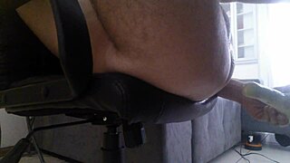 Gay Guy Uses Vegetable Dildo For Masturbation