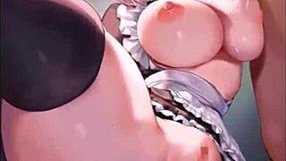 hentai maid gets facial cumshots