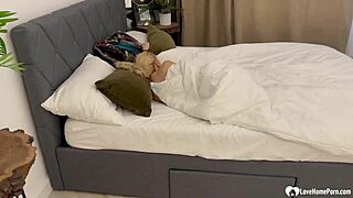 homemade morning blowjob turns into wild bent-over fucking