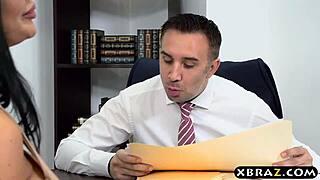 i convinced busty lawyer with anal at office