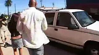 Want to see interracial blowjob with african beauty?