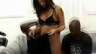 Want to see interracial blowjob with african beauty?