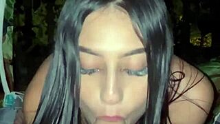 Outdoor Camp Sex With Big Tits And Facial