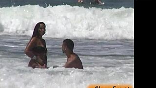 Naughty boy gropes me on beach 😏