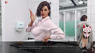 Sexy Secretary Flashes Huge Boobs In The Office!