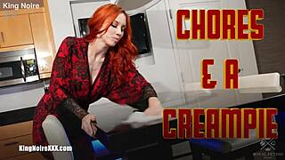 redhead spanked red and fucked by bbc with creampie