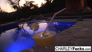 Charley Chase showers nude, showing off her tits!