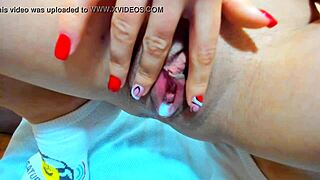 Beautiful Busty Myla Angel Stretches Pussy After Hot Boyfriend Sex