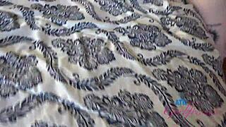 Upclose pov hooking up with meloni moon for footjob and fucks