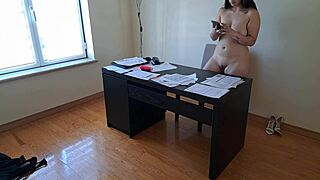 Worker Fucks Boss's Wife On Desk!
