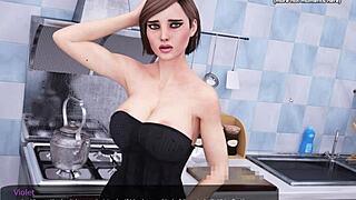 Wow, teen step-sister sucks nerd's huge cock in taboo hentai game!