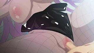 Animated girl with huge tits gets fucked by big cock