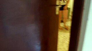 My young friend goes to change for the party and I see her at the door