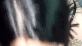 Watch me cum on this big cock in my mouth?