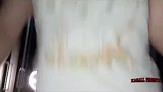 Brazilian amateur woman rides cock hard and squirts.