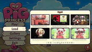 pig princess futanari strips at beach and masturbates publicly