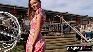 Katya Clover Poses Naked Outdoors for Playboy Photoshoot