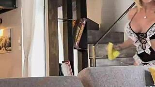 Blonde Says Cum On My Tits At Home