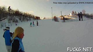 Lad in spy glasses scores a girl for rough oral and sex