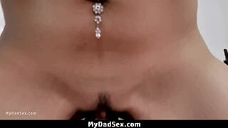 want to fulfill your stepfather's foot fetish? watch this teen get fucked doggystyle