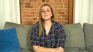 Lesbian Girlfriend Teases with Jerk Off Instructions for Women