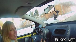 Lad in spy glasses scores a girl for rough oral and sex