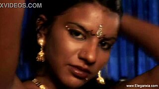 Moving her natural indian body for massage