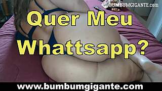 Big Ass Brazilian Wife Cums Hard And Begs For More Cum.