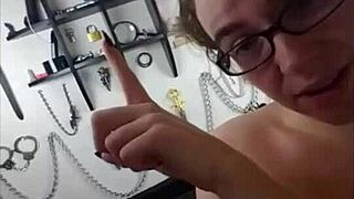 Dominatrix Sexting Compilation Clips: Brunette With Glasses Humiliates In Femdom Domination With Big Tits.