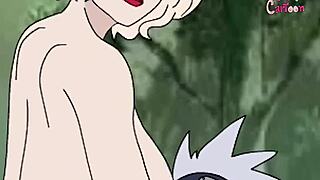 kakashi and cruella de vil have brutal sex in anime hentai