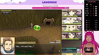 lewdneko is playing evenicle part 14, and it's getting cute with big tits and creampie 😘