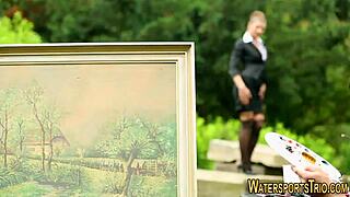 Sluts Golden Showered In Wild Outdoor Group Action