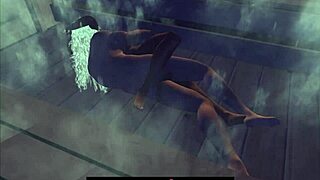 In this cartoon, characters are at the sauna enjoying a relaxing time