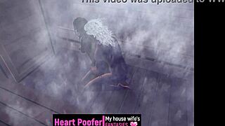 In this cartoon, characters are at the sauna enjoying a relaxing time