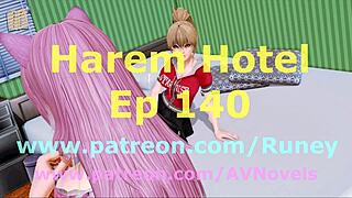 Harem hotel episode 140 brings more exciting adventures